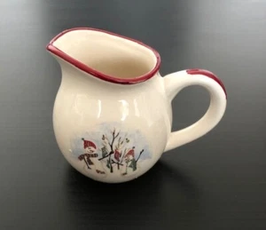 Royal Seasons RN1 Stoneware Snowman Creamer and Covered Sugar Bowl w/Lid - Picture 1 of 5