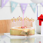  12 Pcs Bamboo Glitter Paper Topper for Cakes Cheese Ornament