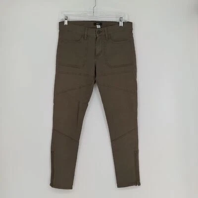 Pantalones de mezclilla BDG Urban Outfitters para mujer ajustados con cremallera al tobillo talla 28 verde oscuro Foto 1 de 4