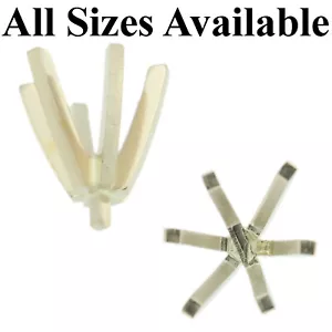 14K White Gold Oval 6 Prong Peg Head Setting Standard Style For Center Stone USA - Picture 1 of 4