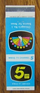 NBC TELEVISION CHANNEL: WMAQ-TV 5 (CHICAGO, ILLINOIS) & JOHN HANCOCK CENTER -E14 - Picture 1 of 2