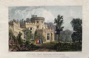 1831 Antique Print; Luscombe Castle near Dawlish, Devon after Thomas Allom - Picture 1 of 2