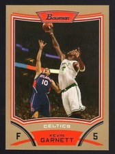 2008-09 Bowman #5 Kevin Garnett Gold Parallel Ser. #5/50 - Looks Mint ✨Rare✨