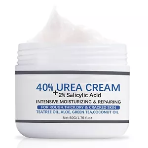 40% Urea Cream with 2% Salicylic Acid Intense Moisturizing for Dry, Cracked Feet - Picture 1 of 7