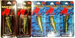 5x MATZUO FLOATING & SINKING POPPERS 7cm LURES - Imagen 1 de 5