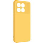 Avizar Case for Xiaomi Poco X6 Pro, Semi-rigid Matte Wrist Strap, Yellow