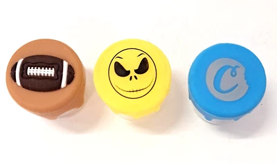 Storage Container Silicone/Glass Non Stick .75"x.75"  3 PACK- FB/Sk/CK - Image 1 of 2