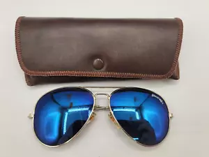 Vintage Spalding Aviator Herren Sonnenbrille Metallgestell mit Etui - Bild 1 von 9