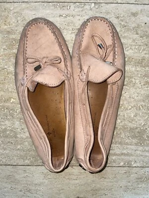 Mocasín de cuero nobuck rubor 8 B Mercanti Florentini para mujer Foto 1 de 4