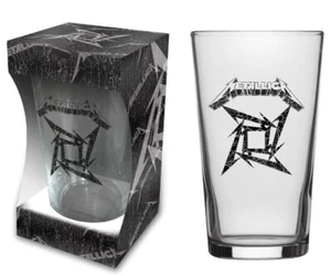 Metallica Black Album / Ninja Star Beer Glass - Picture 1 of 1