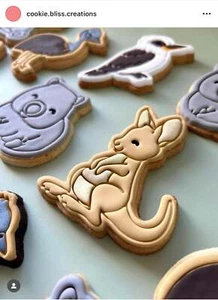 Australian Animals Cookie Cutter Stamp Koala Crocodile Kangaroo Platypus Wombats - Picture 1 of 24