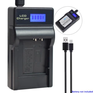 LCD USB Battery Charger for Olympus Li-90B Li-92B Ricoh DB-110 UC-90 LI-90C - Picture 1 of 8