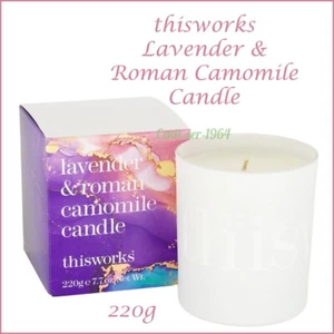 This Works Lavender & Roman Camomile Scented Candle Gift Idea 220g NEW - Picture 1 of 24
