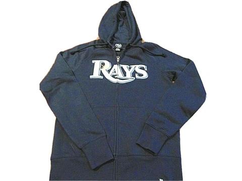 NEW '47 BRAND MLB TAMPA BAY RAYS ZIP UP HOODED SWEATSHIRT SIZE S Cover