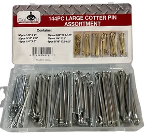 144pc Goliath Industrial Large Cotter Pin Assortment Kit ~ LCP144 - Picture 1 of 6