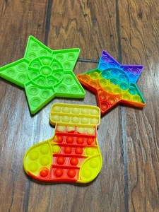 Stars & Stocking Fidget Pop-its Sensory Toys - Bild 1 von 5