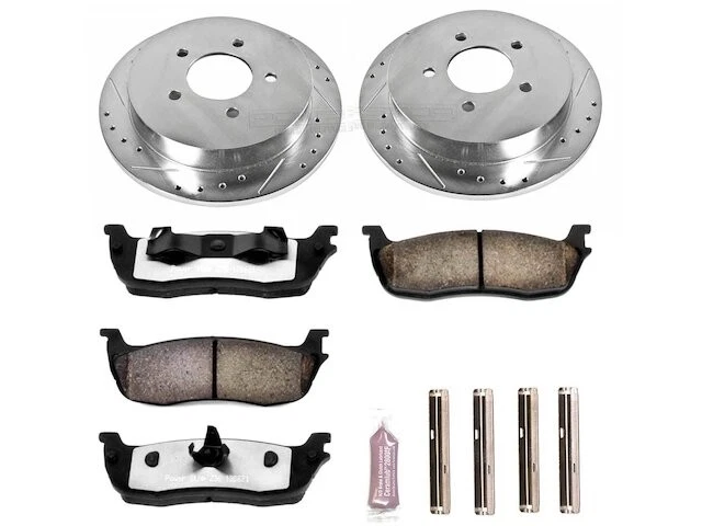 Kit de pastillas de freno trasero y rotor para Lincoln Navigator 2001 HV139CR 2000-2002 Foto 1 de 1