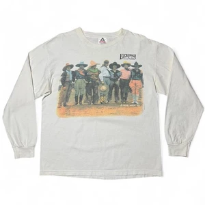 Vintage Luckenbach Texas Bob Wade 1986 White Men Can’t Jump Cowgirls Shirt LRG - Bild 1 von 8