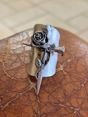 Cuchara Cuenco Cruz Rosa Anillo Foto 1 de 3