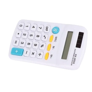 (White) Mini Calculator Handheld Calculator 8 Digit With LCD Display - Picture 1 of 12