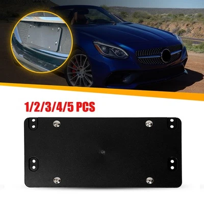 1-5x License Plate Tag Holder Bracket For Mercedes-Benz w/ Bolts Screws Washers - Image 1 of 4