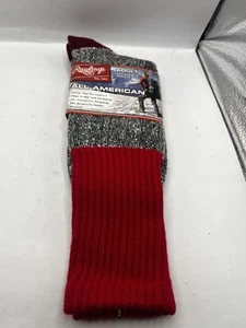 Calcetines térmicos vintage para botas al aire libre Rawlings K-Mart gris rojo tacón ajustado puntera - Imagen 1 de 7