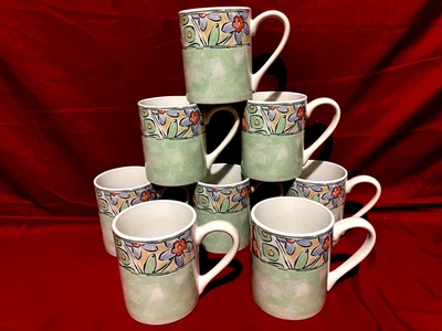 Juego de 8 tazas de café Corelle Coordenates acuarelas Foto 1 de 2