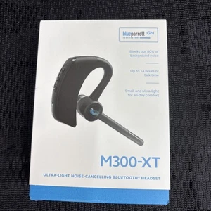 BlueParrott M300-XT Black Ultra Light Noise Cancelling Bluetooth Mono Headset - Photo 1 sur 2