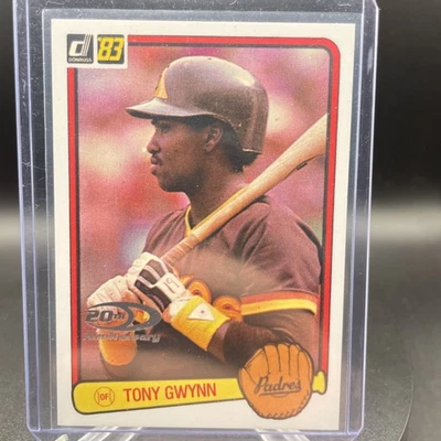 TONY GWYNN 2001 20 ANIVERSARIO REIMPRESIÓN NOVATO/1983 SAN DIEGO PADRES HOF'R Foto 1 de 2