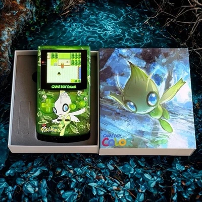 NINTENDO GAME BOY COLOR - IPS V3 - POKÉMON CELEBI EDITION - MENÙ OSD - NUOVO - Immagine 1 di 4