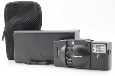 [ MINT w/Case ] Olympus XA2 Point & Shoot 35mm Black Film Camera A11 Flash JAPAN - Image 1 of 4