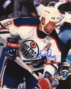 Shayne Corson Autographed 8x10 Edmonton Oilers Free Shipping #S2822 - Picture 1 of 1