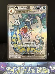 Tarjeta Pokémon Gyarados ex 225/198 Escarlata y Violeta Ultra Rara Arte Completo Casi Como Nueva - Imagen 1 de 2