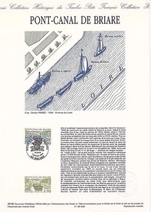 Document Philatélique 1er Jour : 28- 1990 - Pont-Canal de Briare - Picture 1 of 1