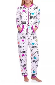 Secret Treasures I Love Naps Non Footed Pajamas One Piece Union XS or M LASTONES - Picture 1 of 5