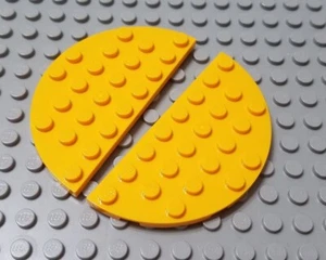 LEGO Lot of 4 Bright Light Orange 4x8 Double Rounded Plate Pieces - Picture 1 of 1