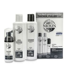 Nioxin kit sistema 2 Shampoo Conditioner Lozione TRATTAMENTO ANTICADUTA 