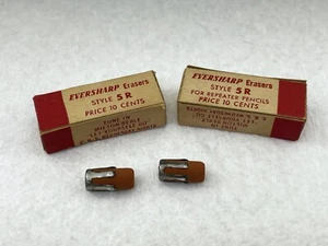 Vintage Wahl EVERSHARP Pencil Erasers ~ NOS Skyline ~ 2 in box ~ $5 ship/+Free - Picture 1 of 3