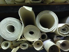 Fiberglass Reinforced 36"x36" White Silicone Rubber Sheet 1/16" thick High Temp