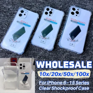Vente en gros pour iPhone 15 Pro Max 14 13 12 11 XR XS 8 coque transparente antichoc - Photo 1 sur 13