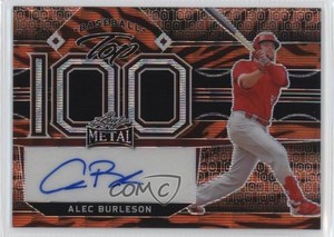 2022 Leaf Metal Top 100 Tiger Wave /4 Alec Burleson #T-AB1 Auto