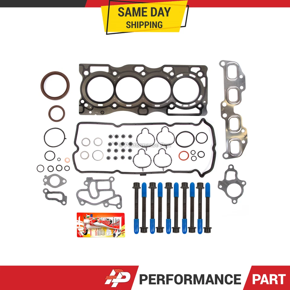 Juego completo de juntas pernos de cabeza para 05-10 Suzuki Equator Nissan Frontier 2.5 QR25DE Foto 1 de 4