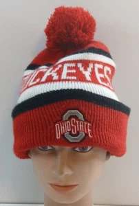 Sombrero de esquí Ohio State Buckeyes pompón talla única para la mayoría - Imagen 1 de 9
