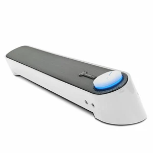 Computer Soundbar Lautsprecher (weiß) mit leicht zugänglichen Kopfhörer- und Mikrofonbuchsen - Bild 1 von 9