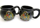 Harry Potter 3D Hogwart School Crest Ceramic Black Cauldron Coffee Mug Cup 20 Oz