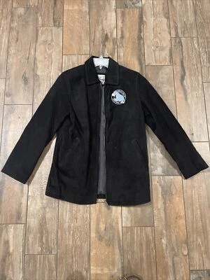 Chaqueta De Colección Walt Disney EEYORE Verdaderamente Azul Gamuza Negra Pequeña Foto 1 de 4