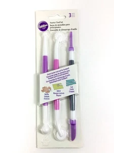 Wilton # 1349 Starter Tool Kit Cake Decoration Sugarcraft Tool Set 3 Pc - Picture 1 of 4