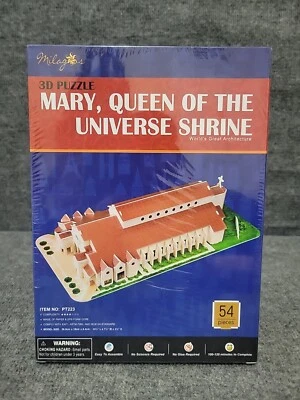 Milagros 3D Puzzle MARY QUEEN OF THE UNIVERSE SHRINE 54 Pieces - Image 1 of 4