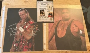Wwf Wwe Shawn Michaels & King King Bundy Autographed 8x10 That Wrestling Club - Picture 1 of 11