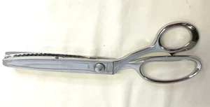 Tempered Steel Right Handed 9" Pinking Shears Scissors Made in Italy - Picture 1 of 7